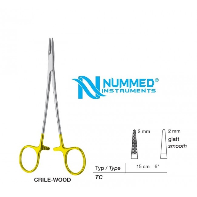 Crile-Wood Needle Holder,15 cm,TC Crile-Wood Needle Holder,15 cm,TC